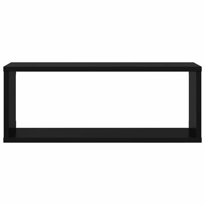 vidaXL Étagères cubes 4 pcs Noir 60x15x23 cm Bois d'ingénierie