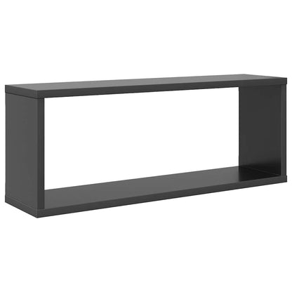 vidaXL Étagères murales cubes 6 pcs Gris 60x15x23 cm Bois d'ingénierie