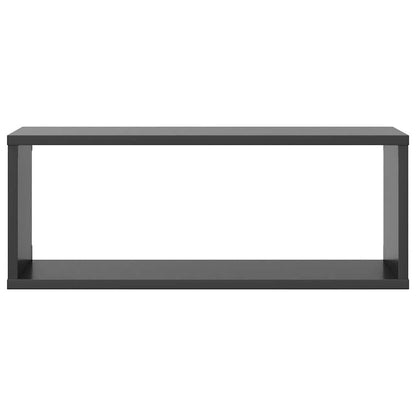 vidaXL Étagères murales cubes 6 pcs Gris 60x15x23 cm Bois d'ingénierie