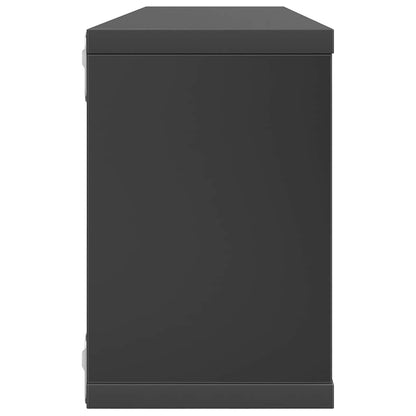 vidaXL Étagères murales cubes 6 pcs Gris 60x15x23 cm Bois d'ingénierie