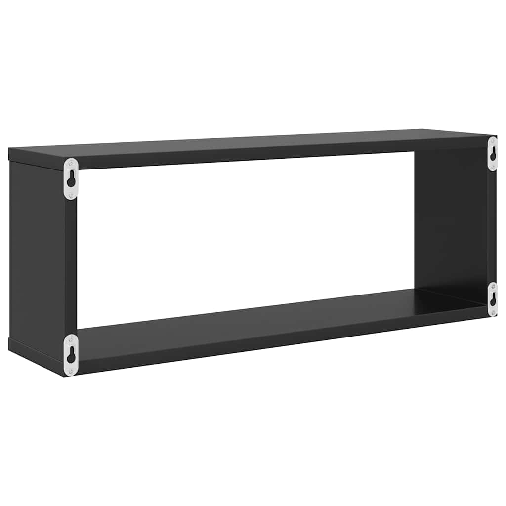 vidaXL Étagères murales cubes 6 pcs Gris 60x15x23 cm Bois d'ingénierie