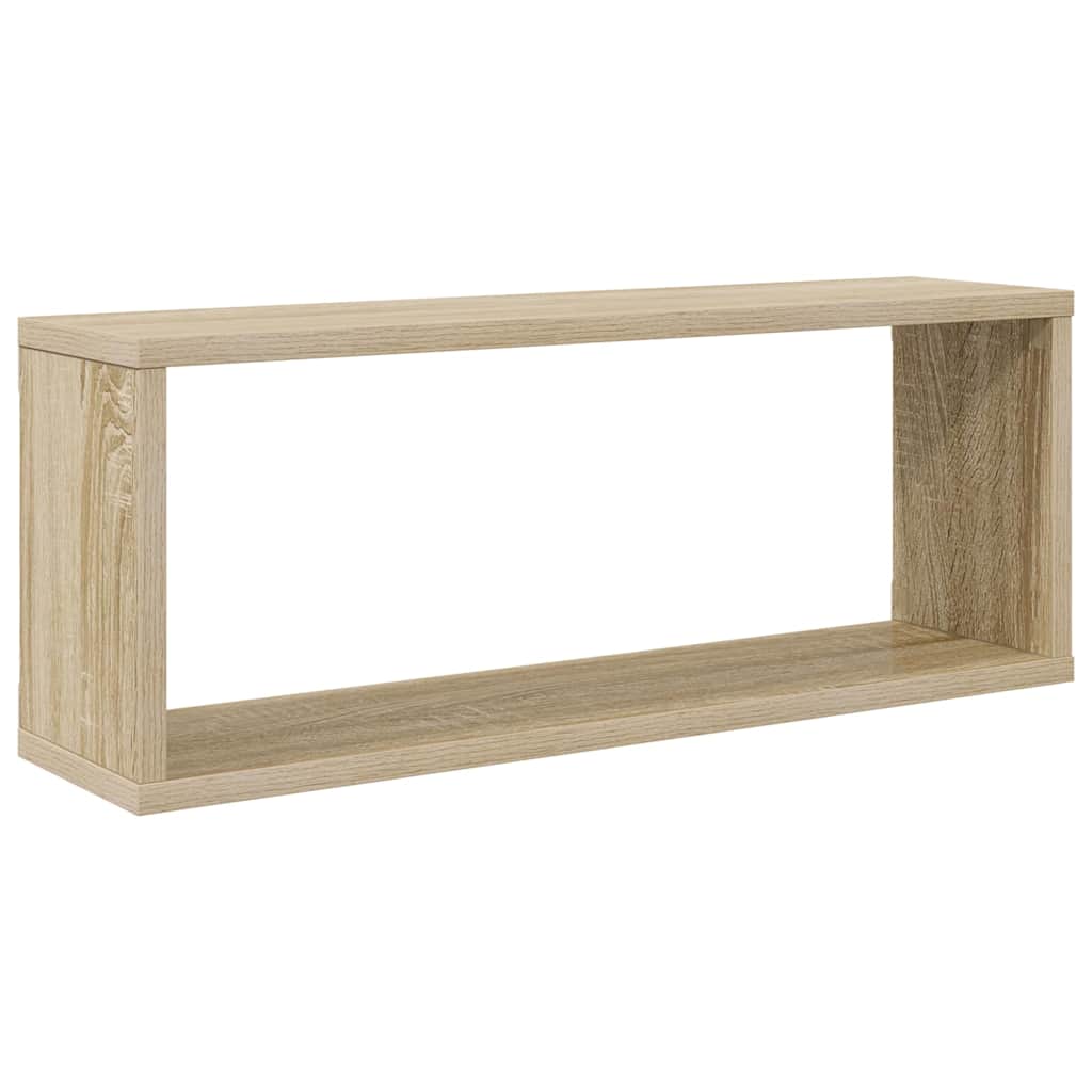 vidaXL Étagères cubes 2 pcs Chêne Sonoma 60x15x23 cm Aggloméré