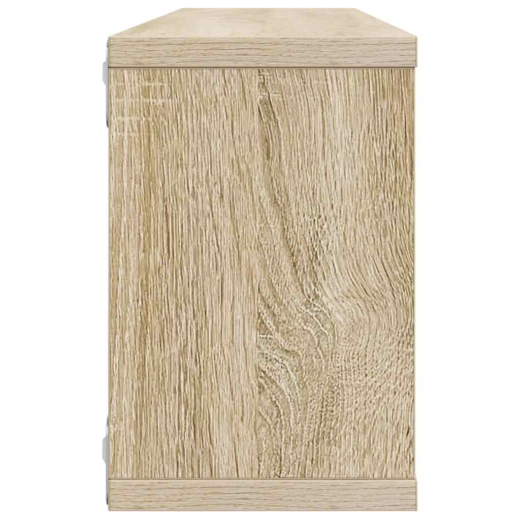 vidaXL Étagères cubes 2 pcs Chêne Sonoma 60x15x23 cm Aggloméré