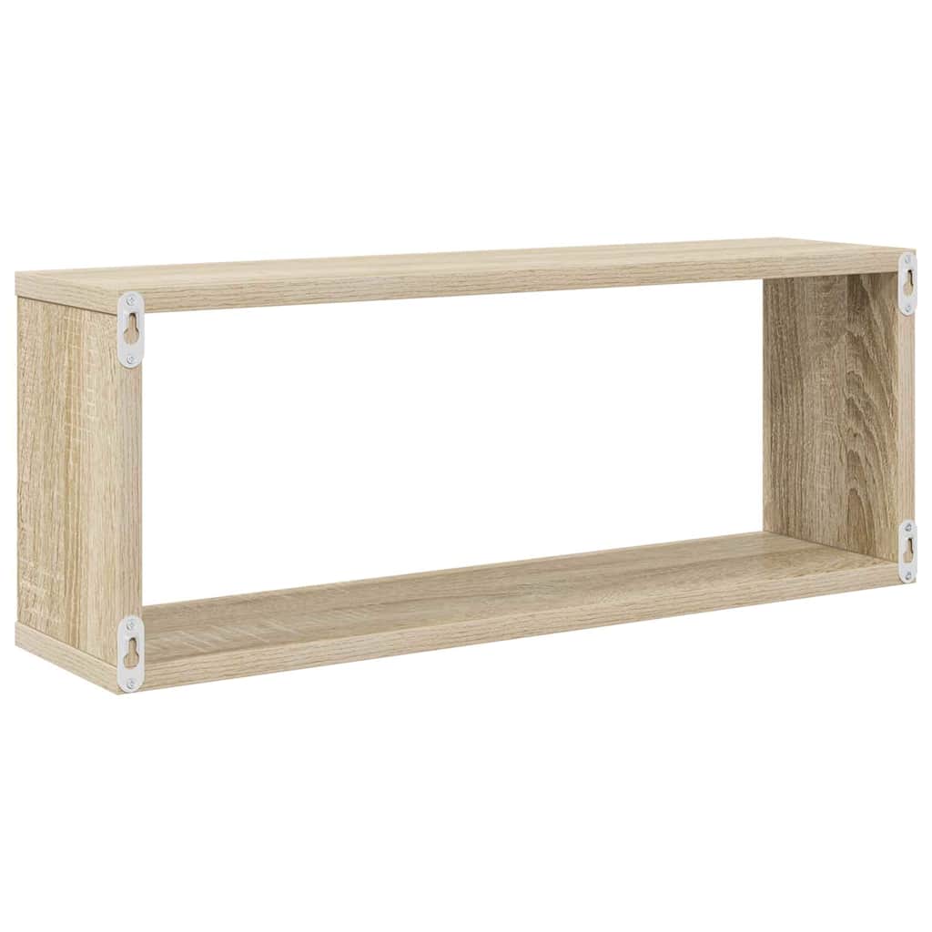 vidaXL Würfelregale 6 Stk. Sonoma-Eiche 60x15x23 cm Holzwerkstoff