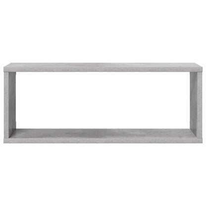 vidaXL Étagères murales cubes 2 pcs Gris béton 60x15x23 cm Bois d'ingénierie