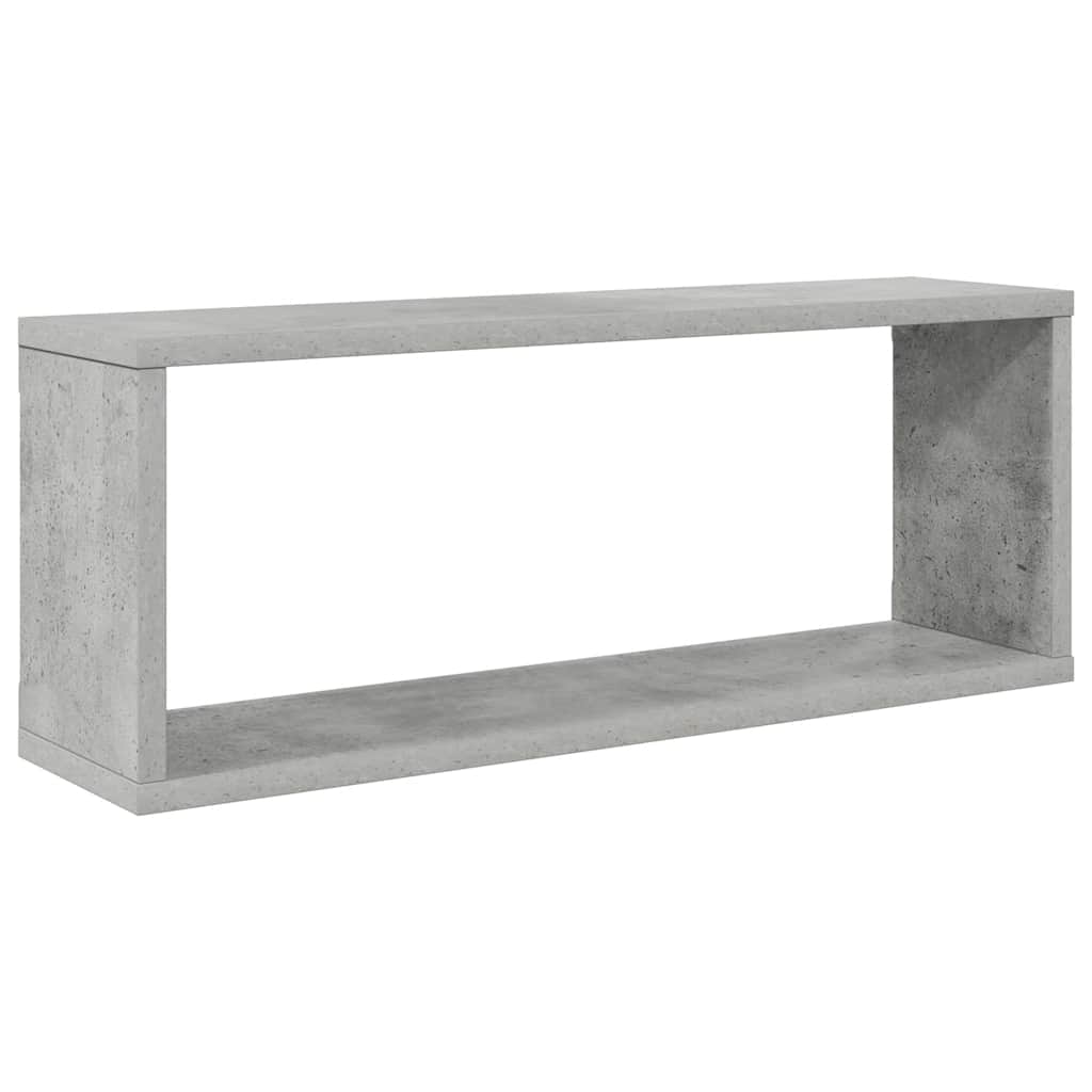 vidaXL Étagères cubes 4 pcs Gris béton 60x15x23 cm Bois d'ingénierie