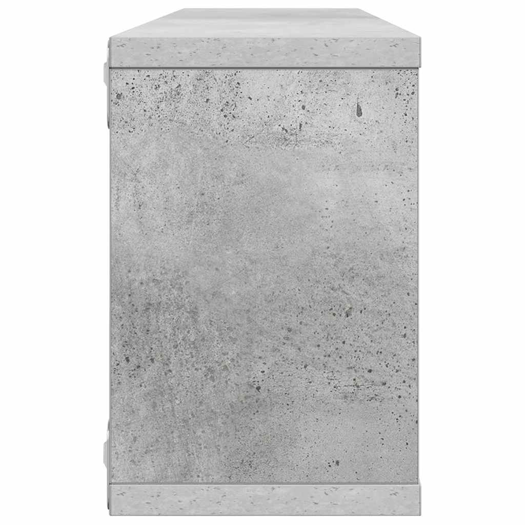 vidaXL Étagères cubes 6 pcs Gris béton 60x15x23 cm Bois d'ingénierie