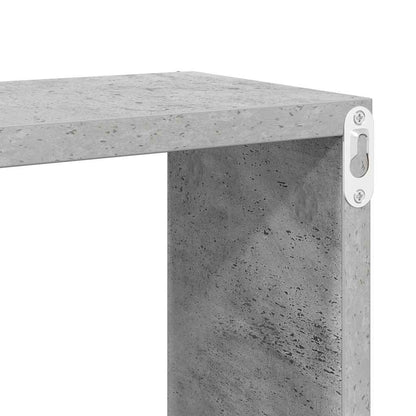 vidaXL Étagères cubes 6 pcs Gris béton 60x15x23 cm Bois d'ingénierie