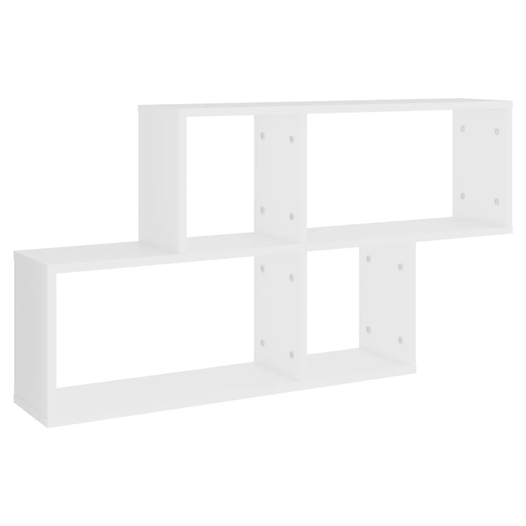 vidaXL Wandregal Weiß 100x18x53 cm Holzwerkstoff