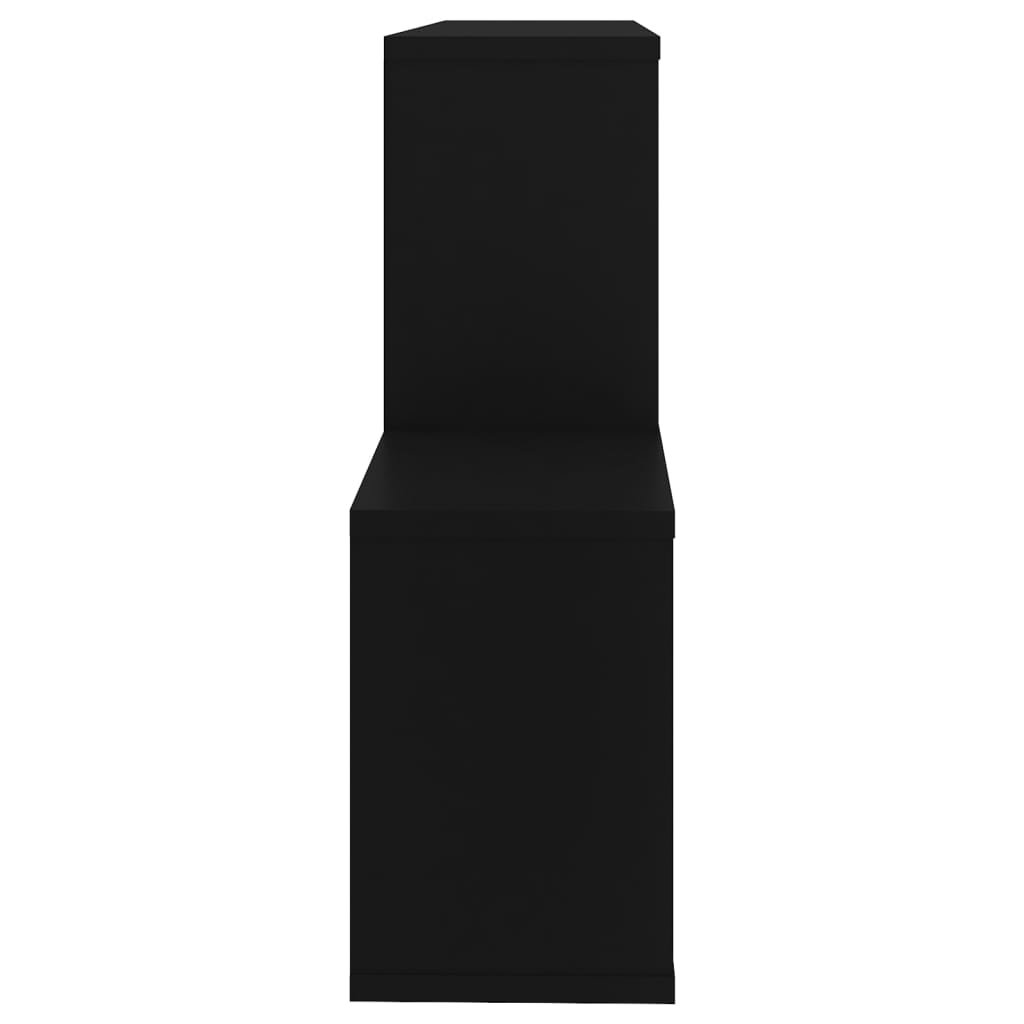 vidaXL Étagère murale noire 100x18x53 cm en bois d'ingénierie