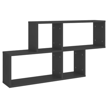 vidaXL Wandregal Grau 100x18x53 cm Holzwerkstoff