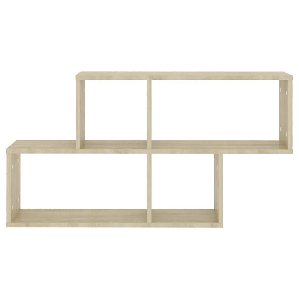 vidaXL Wandregal Sonoma-Eiche 100x18x53 cm Holzwerkstoff