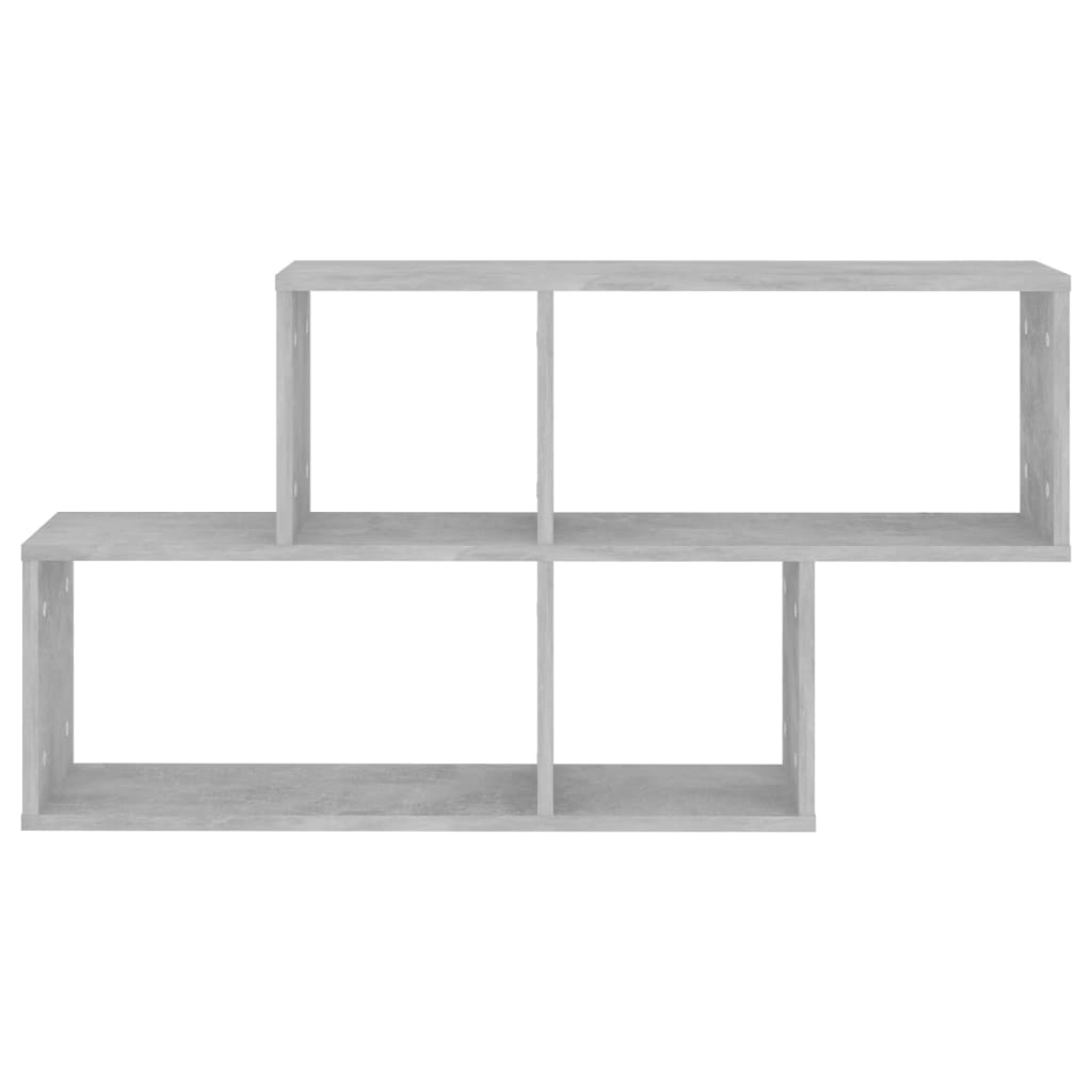 vidaXL Wandregal Betongrau 100x18x53 cm Holzwerkstoff