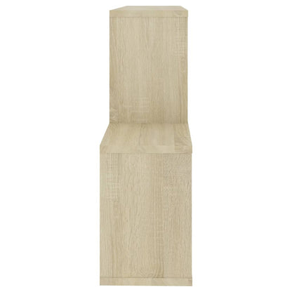 vidaXL Étagère murale Blanc et chêne Sonoma 100x18x53 cm Bois d'ingénierie