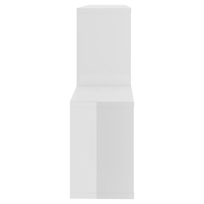 vidaXL Étagère murale Blanc brillant 100x18x53 cm Aggloméré