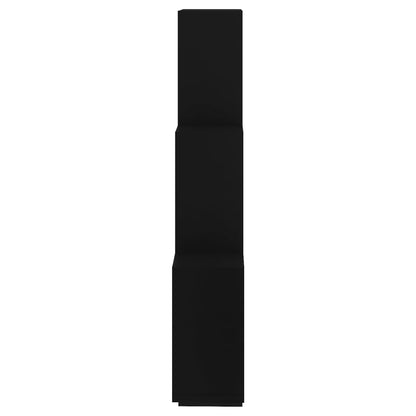 vidaXL Würfelregal Schwarz 78x15x93 cm Holzwerkstoff