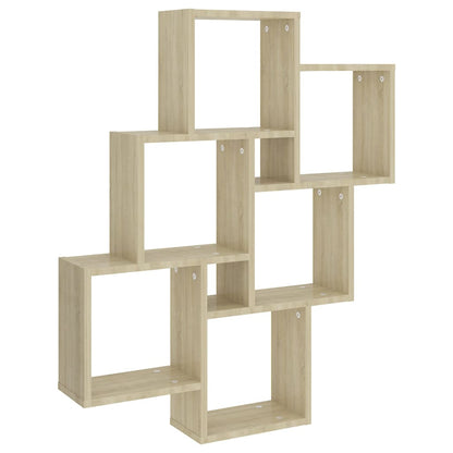 vidaXL Würfelregal Sonoma-Eiche 78x15x93 cm Holzwerkstoff