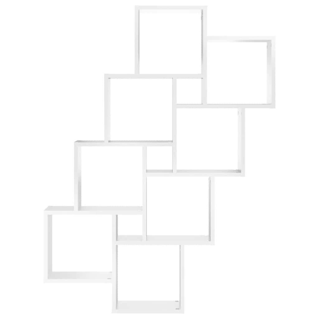 vidaXL Würfelregal Weiß 90x15x119 cm Holzwerkstoff