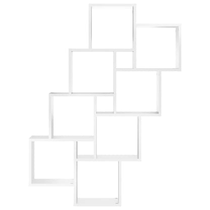 vidaXL Würfelregal Weiß 90x15x119 cm Holzwerkstoff