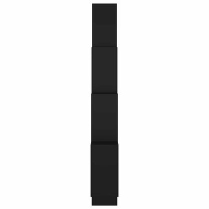 vidaXL Würfelregal Schwarz 90x15x119 cm Holzwerkstoff