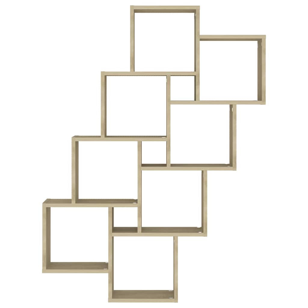 vidaXL Würfelregal Sonoma-Eiche 90x15x119 cm Holzwerkstoff