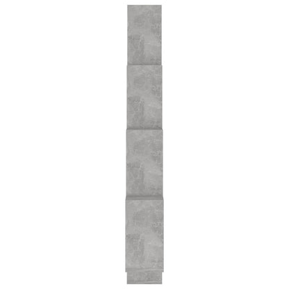 vidaXL Étagère cube gris béton 90x15x119 cm en bois d'ingénierie