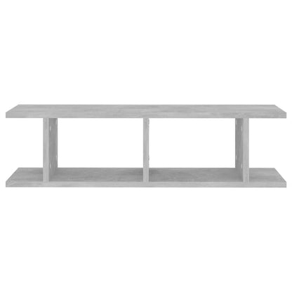 vidaXL Étagères murales 2 pcs Gris béton 75x18x20 cm Bois d'ingénierie