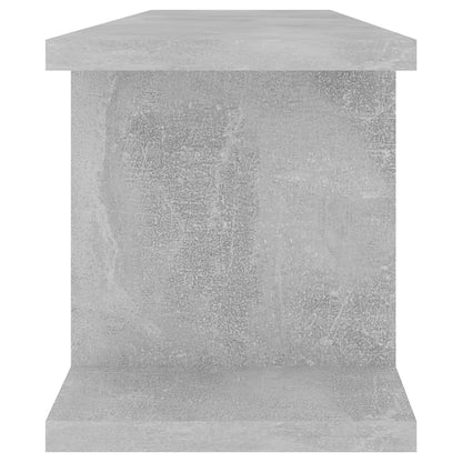 vidaXL Étagères murales 2 pcs Gris béton 75x18x20 cm Bois d'ingénierie