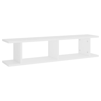 vidaXL Wandregale 2 Stk. Weiß 90x18x20 cm Holzwerkstoff