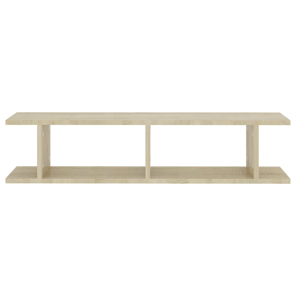 vidaXL Wandregale 2 Stk. Sonoma-Eiche 90x18x20 cm Holzwerkstoff