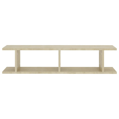 vidaXL Wandregale 2 Stk. Sonoma-Eiche 90x18x20 cm Holzwerkstoff