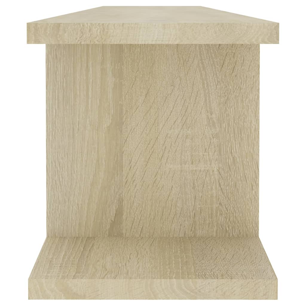 vidaXL Wandregale 2 Stk. Sonoma-Eiche 90x18x20 cm Holzwerkstoff