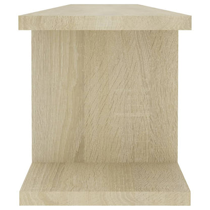 vidaXL Wandregale 2 Stk. Sonoma-Eiche 90x18x20 cm Holzwerkstoff