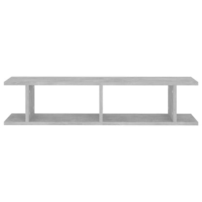 vidaXL Wandregale 2 Stk. Betongrau 90x18x20 cm Holzwerkstoff