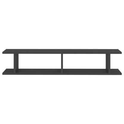 vidaXL Étagères murales 2 pcs Gris 105x18x20 cm Bois d'ingénierie