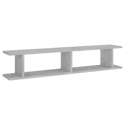 vidaXL Étagères murales 2 pcs Gris béton 105x18x20 cm Bois d'ingénierie