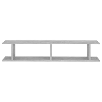 vidaXL Étagères murales 2 pcs Gris béton 105x18x20 cm Bois d'ingénierie