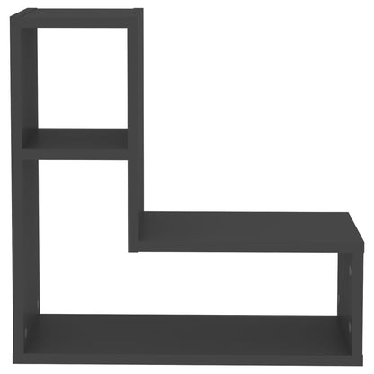 vidaXL Étagères murales 2 pcs Gris 50x15x50 cm Bois d'ingénierie