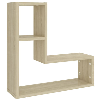 vidaXL Wandregale 2 Stk. Sonoma-Eiche 50x15x50 cm Holzwerkstoff