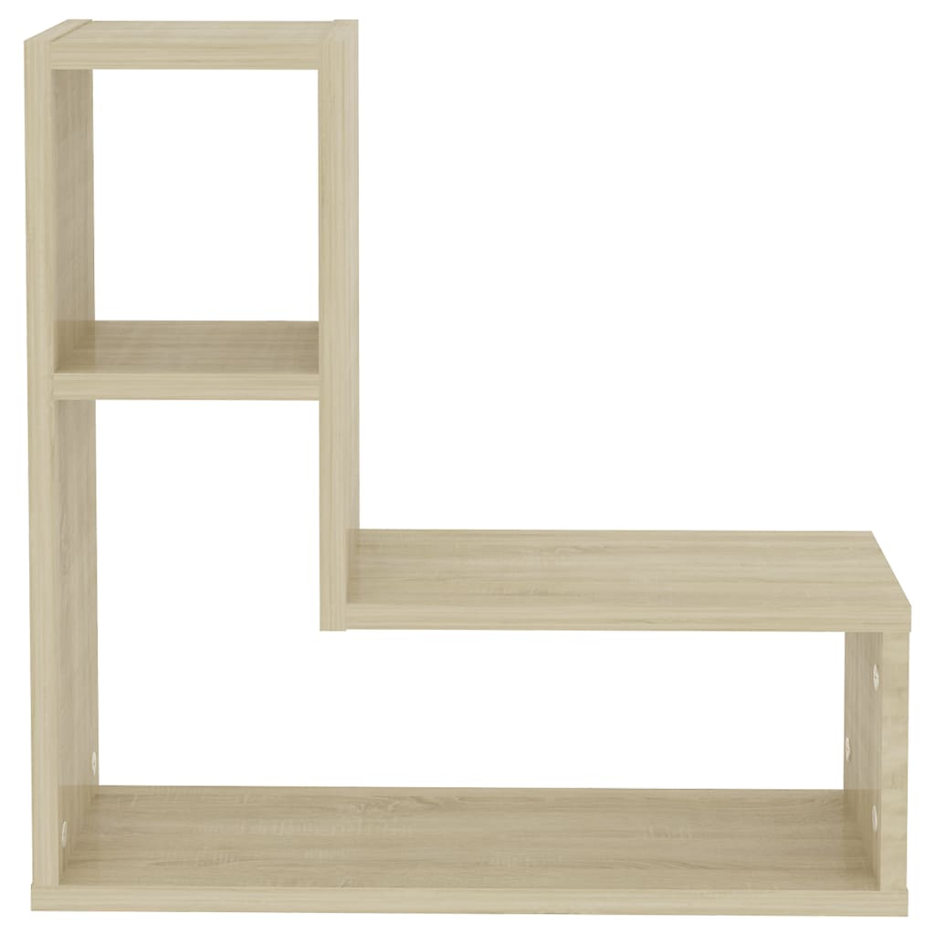 vidaXL Wandregale 2 Stk. Sonoma-Eiche 50x15x50 cm Holzwerkstoff