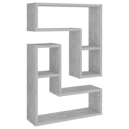 vidaXL Étagères murales 2 pcs Gris béton 50x15x50 cm Bois d'ingénierie