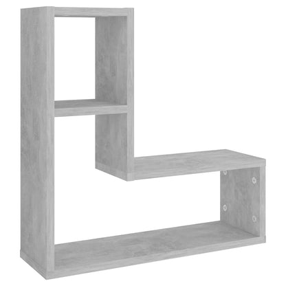 vidaXL Étagères murales 2 pcs Gris béton 50x15x50 cm Bois d'ingénierie