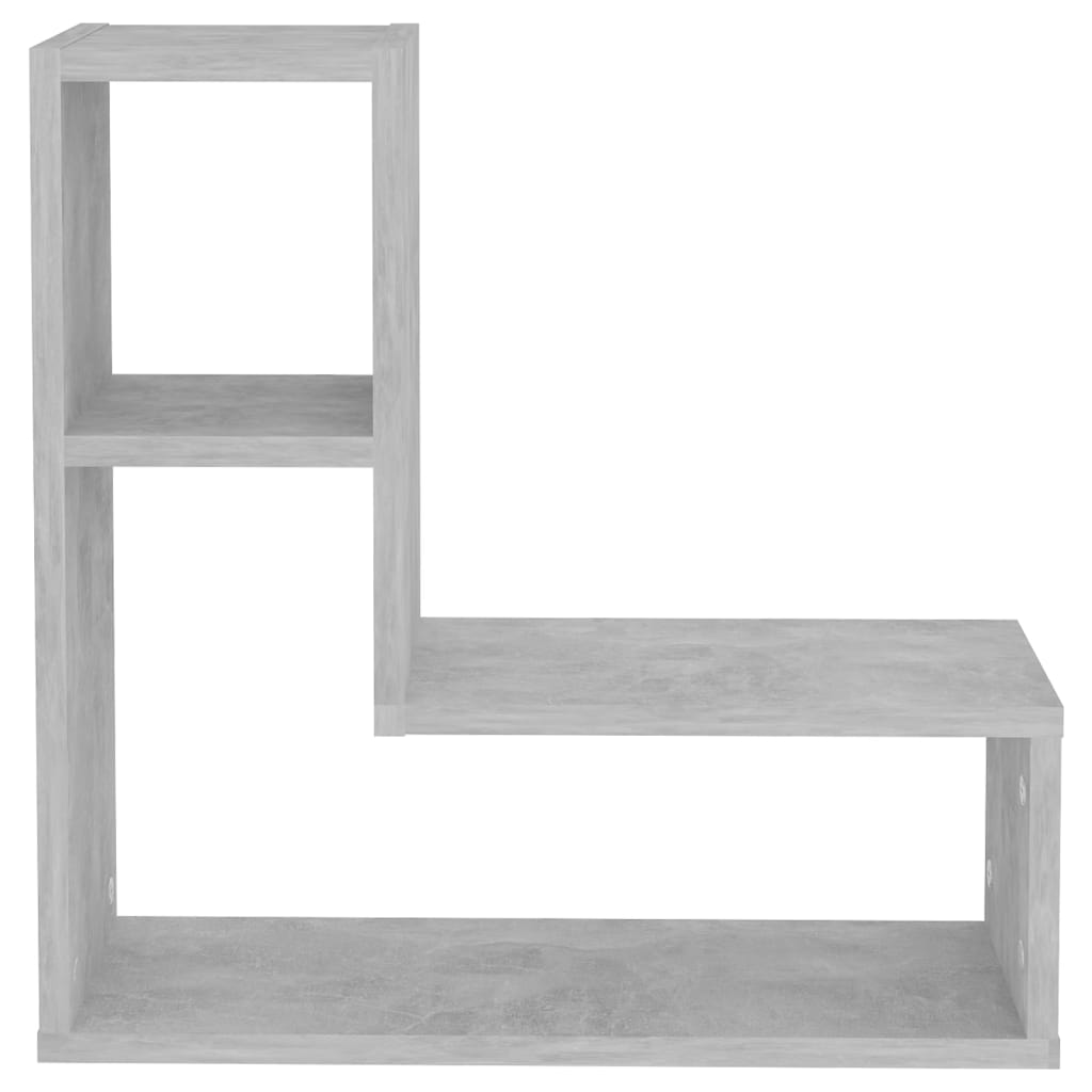 vidaXL Étagères murales 2 pcs Gris béton 50x15x50 cm Bois d'ingénierie