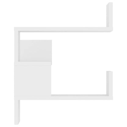 Wand-Eckregale 2 Stk. Weiß 40x40x50 cm Holzwerkstoff