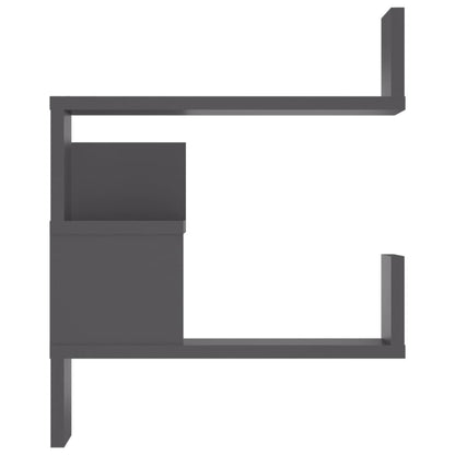 vidaXL Wand-Eckregale 2 Stk. Grau 40x40x50 cm Holzwerkstoff