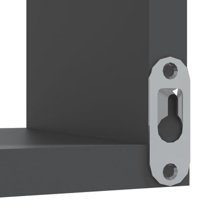 vidaXL Wand-Eckregale 2 Stk. Grau 40x40x50 cm Holzwerkstoff