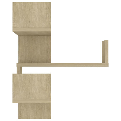 vidaXL Wand-Eckregal Sonoma-Eiche 40x40x50 cm Holzwerkstoff