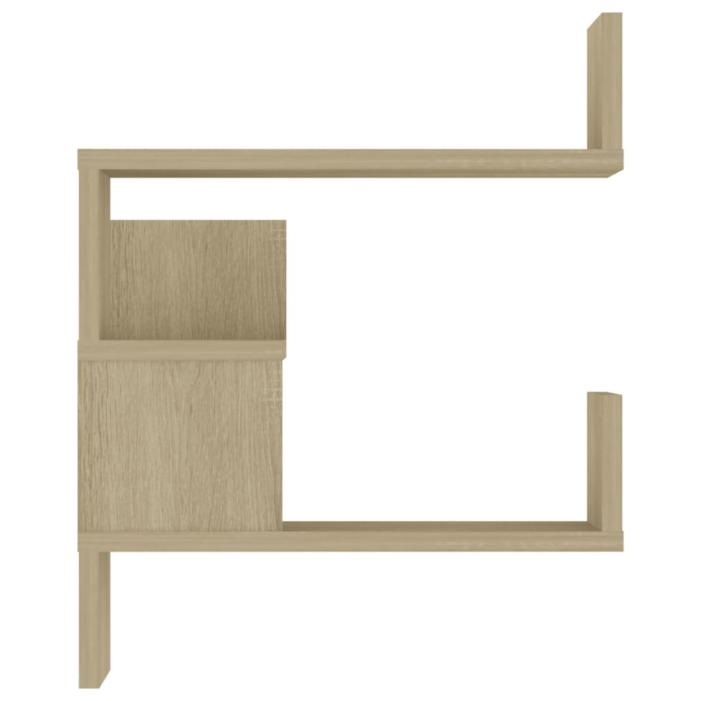 vidaXL Wand-Eckregale 2 Stk. Sonoma-Eiche 40x40x50 cm Holzwerkstoff
