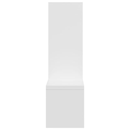 vidaXL Étagères murales 2 pcs Blanc 50x15x50 cm Bois d'ingénierie