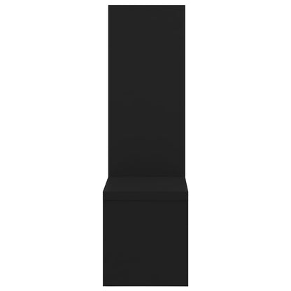 vidaXL Étagères murales 2 pcs Noir 50x15x50 cm Bois d'ingénierie